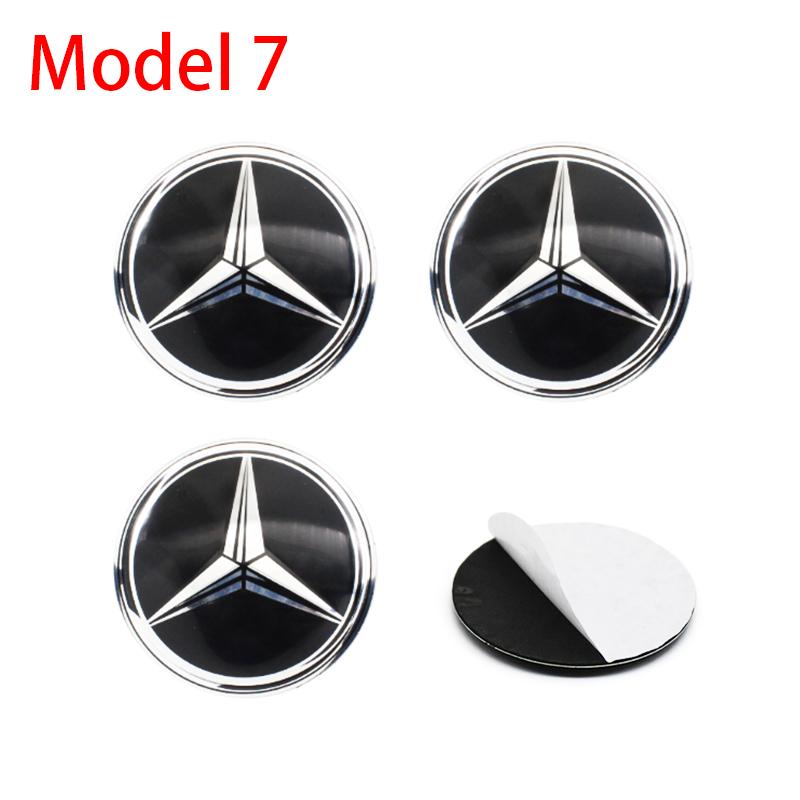 

4Pc For Mercedes Benz C180 C200 C260 W124 W126 W140 W168 W176 56mm 60mm 65mm Car Wheel Hub Cap Center Sticker Emblem Badge Decal 56mm