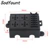 Free Combination Auto Car Truck 6Way Fuse Holder 4 Relay holder Circuit Standard ATO Blade Fuse Relay Holder 12V 40A  Relay