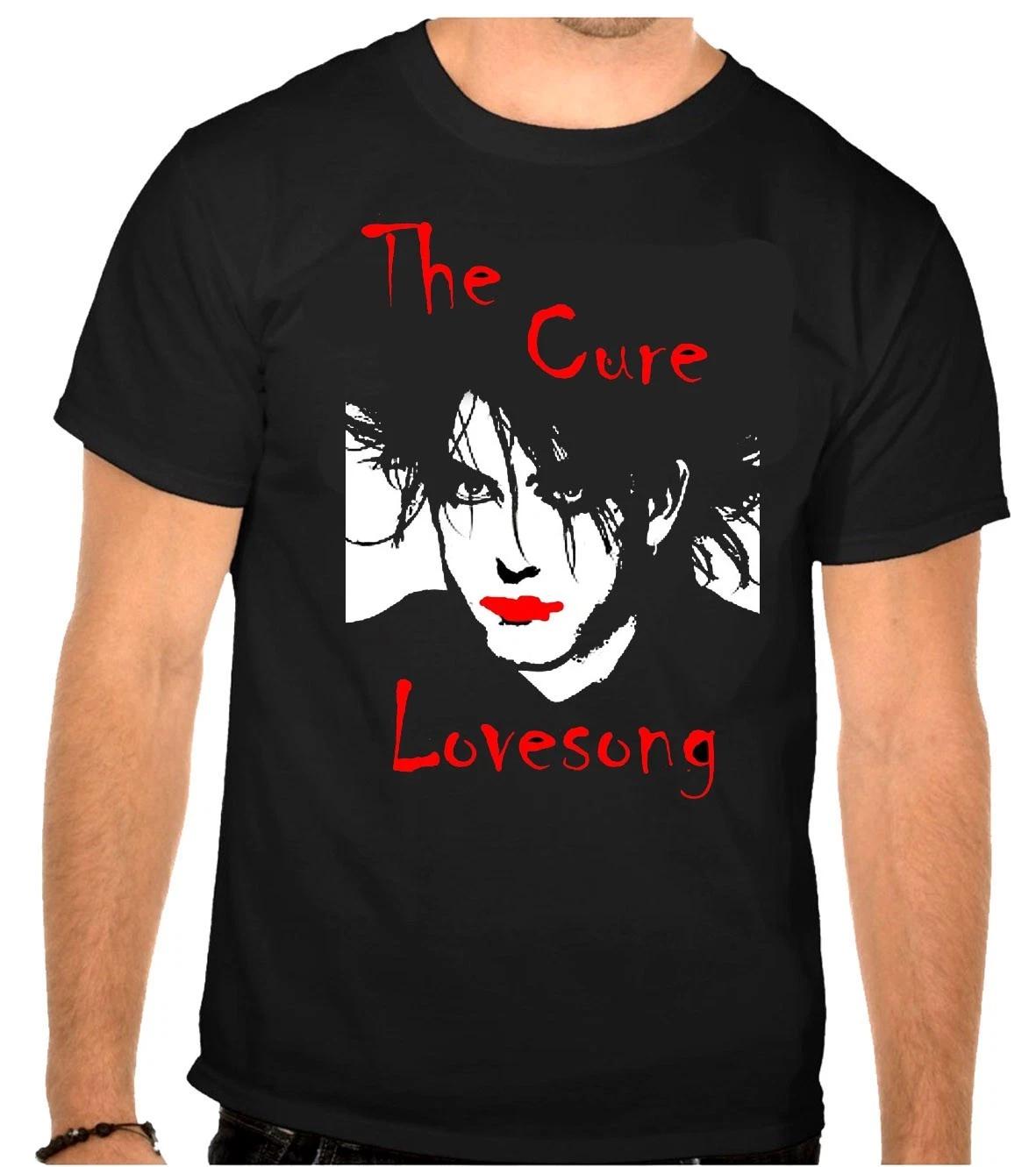 

Черная футболка с логотипом рок-группы The Cure -1256- XL