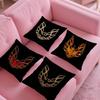 Hot Golden P-Pontiac Pillow Case Anti-Dustmite Pillow Invisible Zipper Silky Short Plush Sofa Cushion Cover