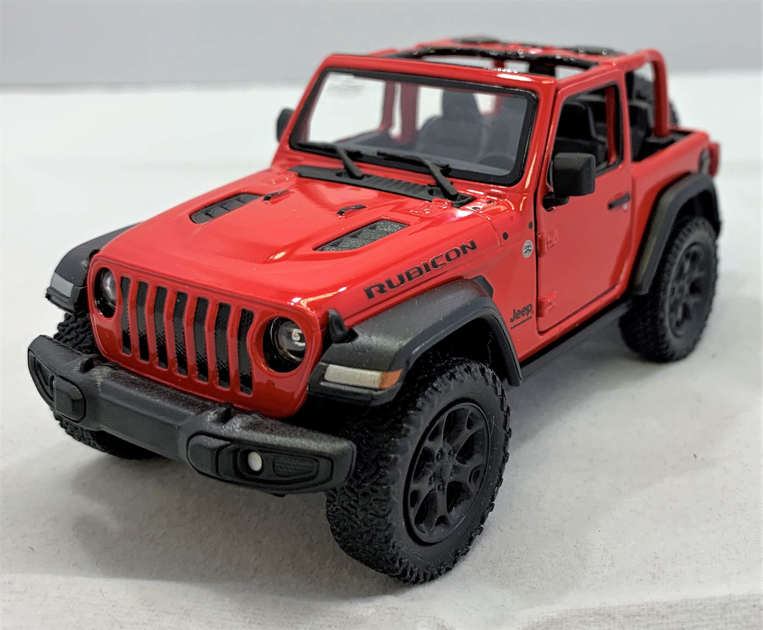 

KiNSMART 2018 Jeep Wrangler Pullback Mini Car Open 1/34 (Красный верх)