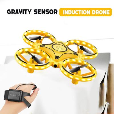Remote Control Watch Drone Toy Gravity Gesture Sensing 360 Stunt Spin Obstacle Avoidance LED Light Kids Boys RC Quadcopter Toy Children Gift