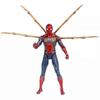 Spiderman Figure Legends Avengers Iron Spider Action Figures 17CM PVC With Light Spider-man Doll Figurine Kids Gift