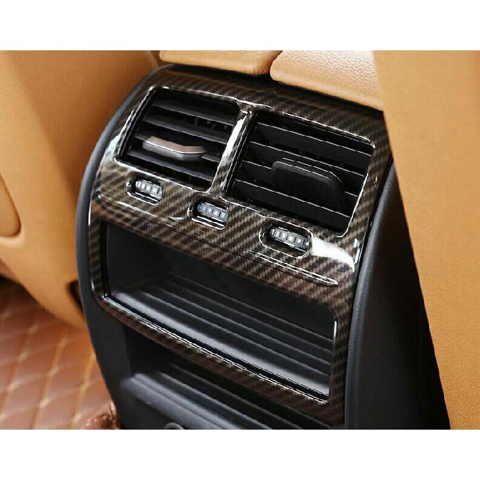 For BMW 5 Series 2018-  Carbon Fiber ABS Rear Air Outlet Vent Cover Trim