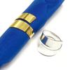 Zinc Zinc Alloy Metal Napkin Ring Gold/Silver Wedding Towel Rings Household Napkin Holder  Thanksgiving