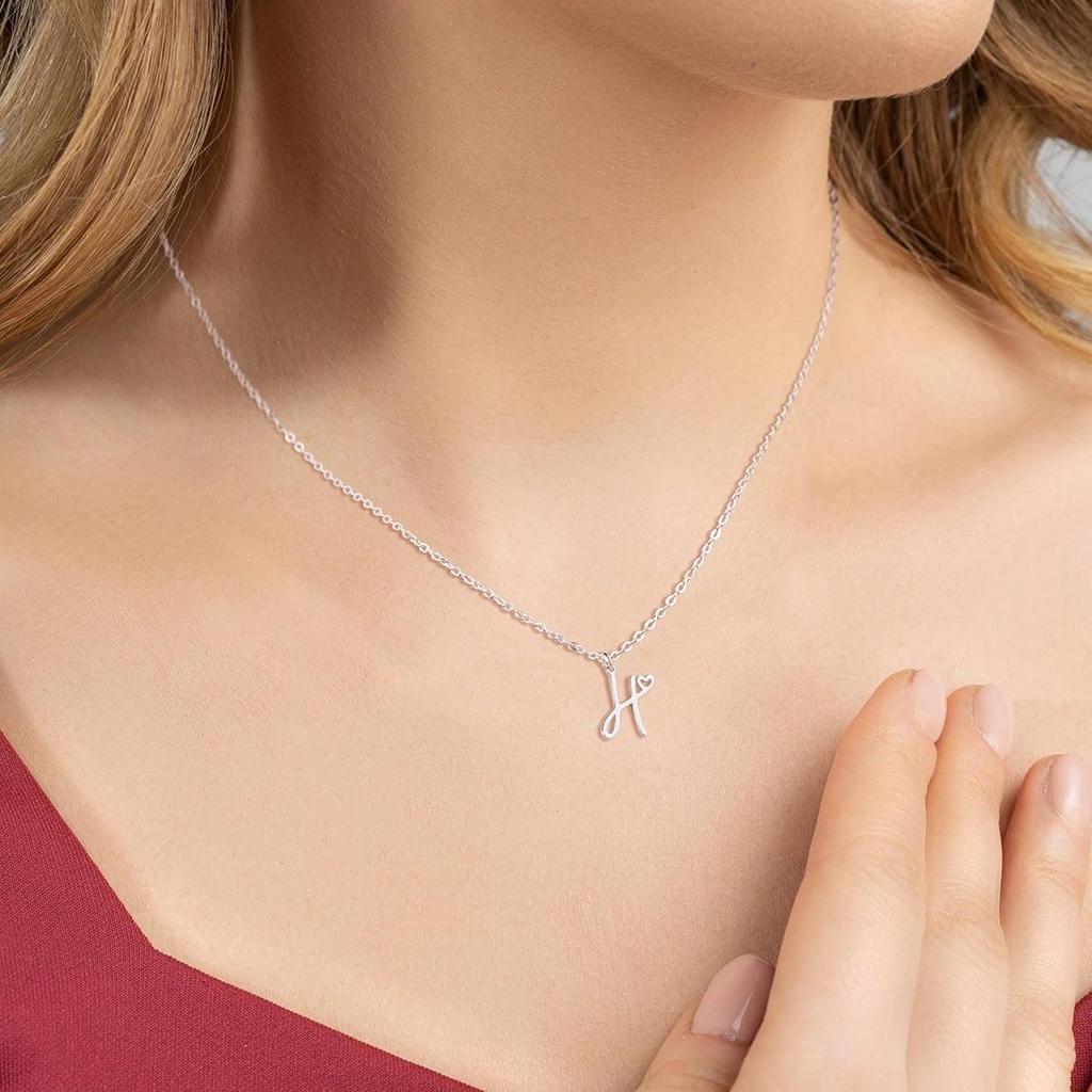 Stainless Steel Luxury Letter Necklace - Women's Stylish Clavicle Chain
