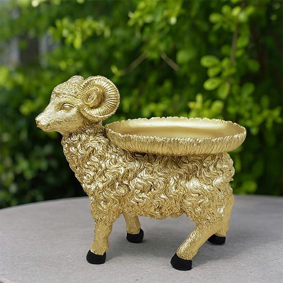 Pallet Ornament Keys Small Objects Tray Imitation Sheep Design Resin Key Organizer Versatile Home