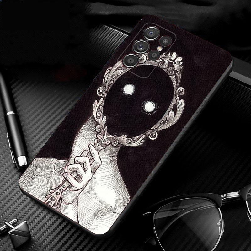 Phone Case For Samsung Galaxy S26 S25 S24 S23 S22 S21 Ultra S24 S23 S22 S21 S25 Plus S24 FE Horror Ghost Girl Art