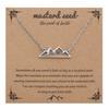 Mustard Seed Faith Pendant Necklace, Gold-Tone Stainless Steel, Silver Chain Christian Religious Jewelry Gift