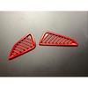 For TOYOTA COROLLA - Dashboard Air Vent Cover Trim Bright red 2pcs