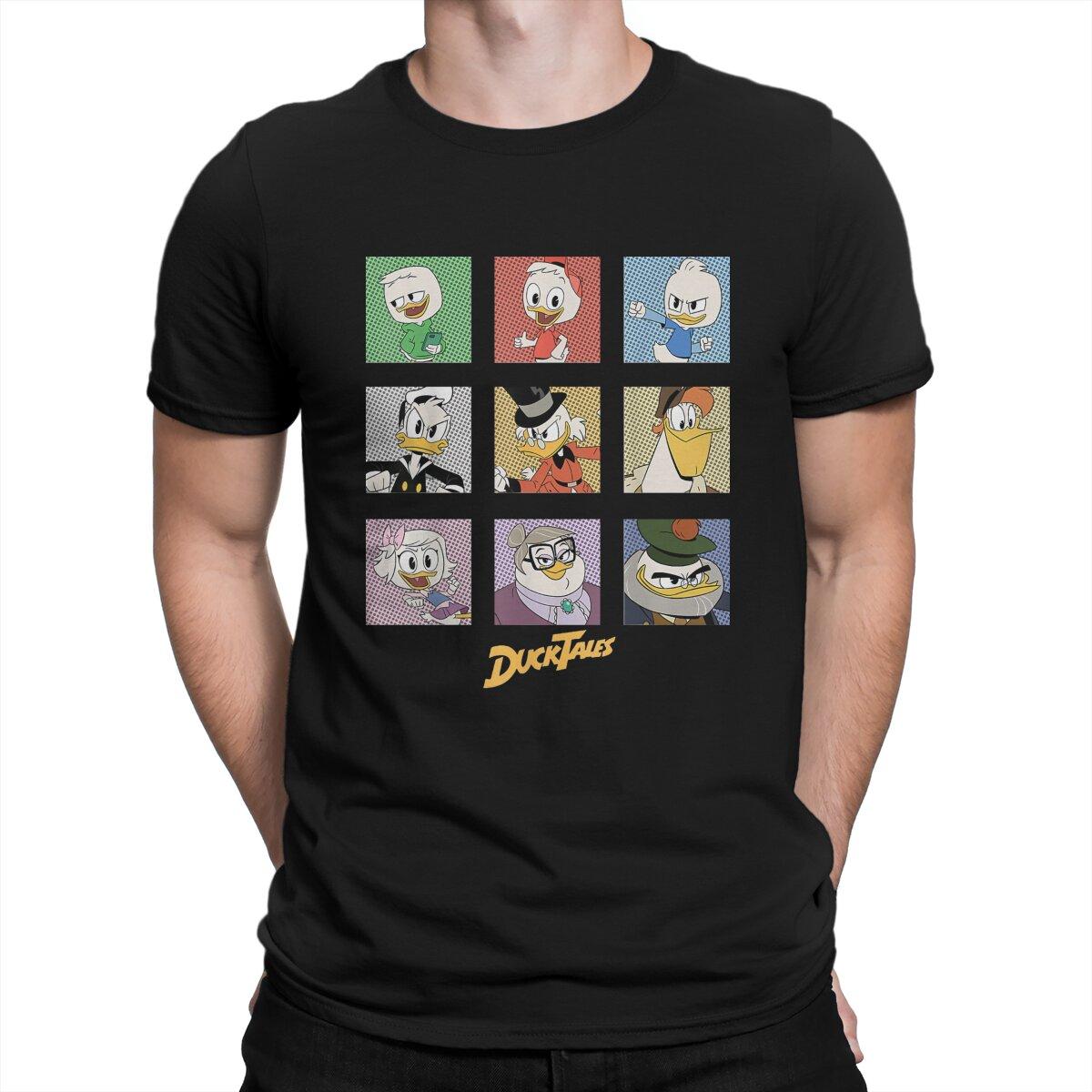 

Disney Donald Duck Cartoon Man TShirt DuckTales Group Individuality T Shirt Original Sweatshirts Hipster 4XL
