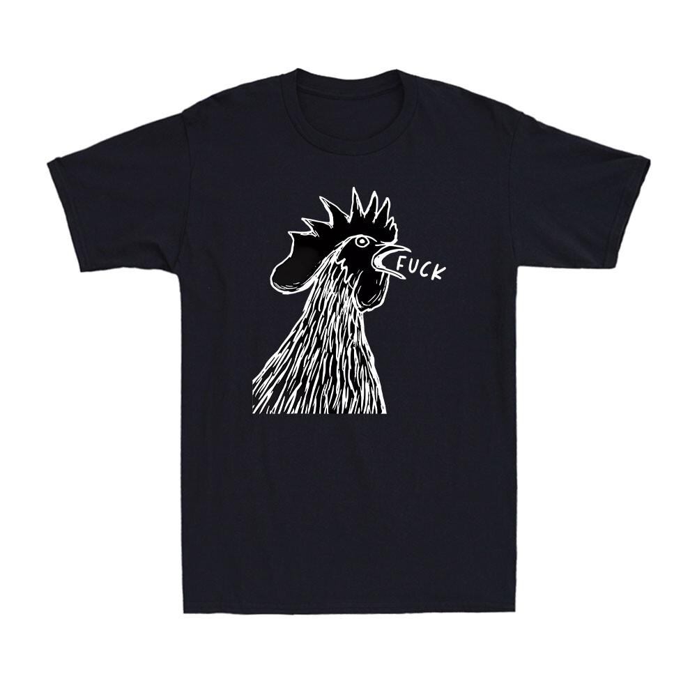 Chicken Rooster Saying Fvck Funny Sarcasm Chicken Quote Novelty Men s T-Shirt S разноцветный