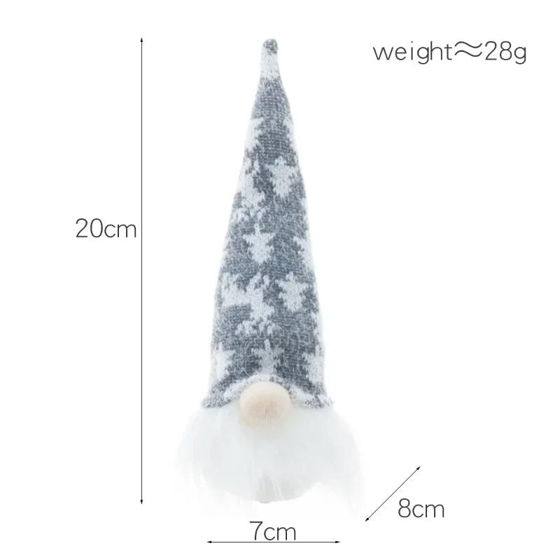 Decorațiuni de Crăciun Lumină de Noapte Pădure Bătrân cu Lumină Pandantiv Păpușă Gnom Luminos Pandantiv Pom de Crăciun