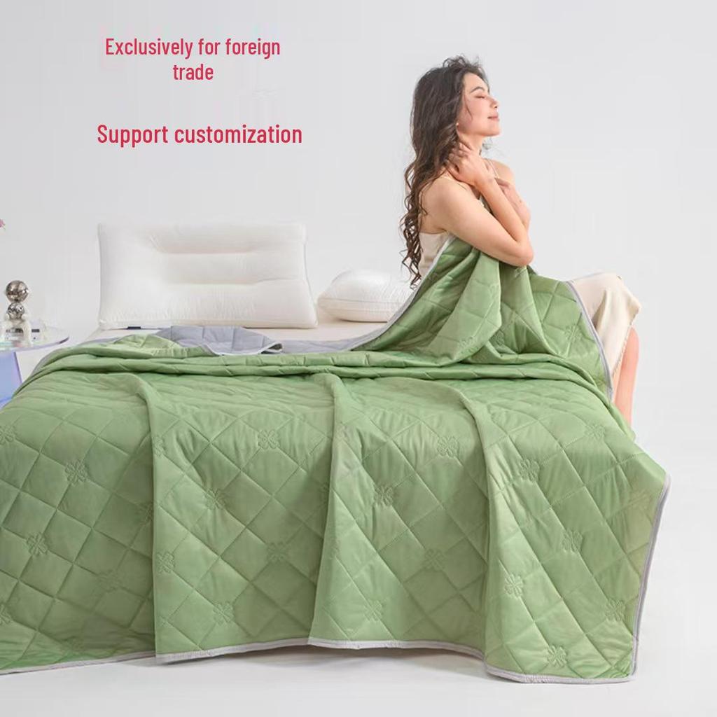 Seiden-Sommerdecke mit kühlendem Effekt: Einzel-/Doppelbett, Maschinenwaschbar, Klimaanlagen-geeignet, Dünner Geschenke-Quilt