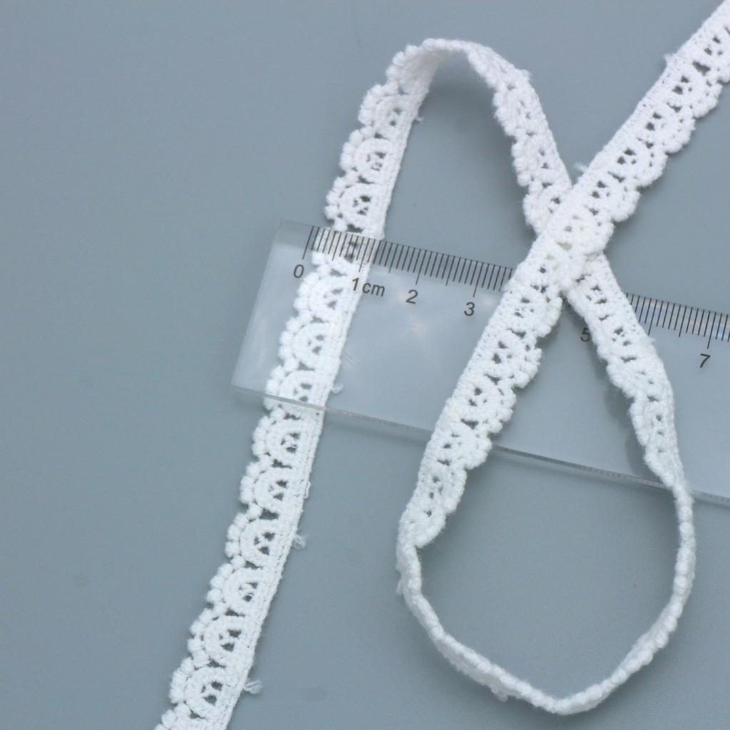Water-Soluble Cotton Thread Lace Diy Handmade White Hanfu Decorative Lace Exquisite Hollow Lace Lace Accessories
