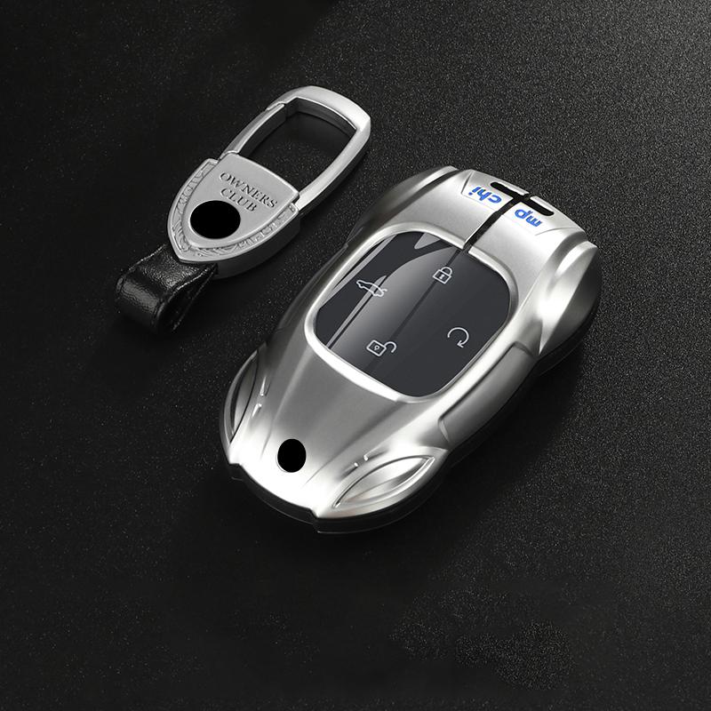 Metal Car Remote Key Cover Case Holder Chain Shell Keyring Fob For GAC Trumpchi New Empow J11 J12 J13 J15 J16 GS8 GS4 GS3 Emzoom