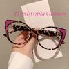 European American Personalized Leopard Print Reading Glasses Anti Blue Light Multifunctional Presbyopia Eyewear
