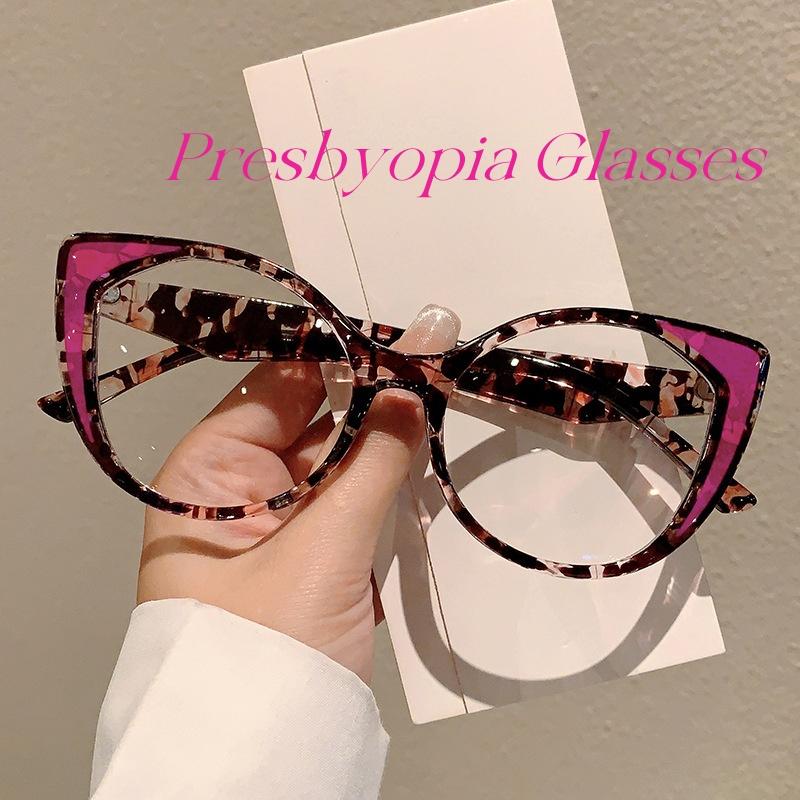 European American Personalized Leopard Print Reading Glasses Anti Blue Light Multifunctional Presbyopia Eyewear
