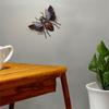 Metal Beetles Wall Art Colorful Bees Sign Wall Hangings Decor for Garden Yard