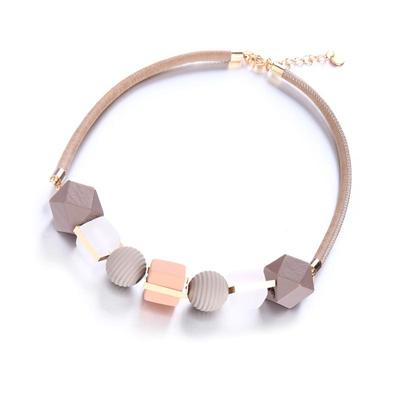 Match-Right Women Necklace Statement Necklaces & Pendants Wood Beads Necklace For Women Jewelry