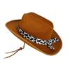 Trendy Cow Embellished Cowboy Hats For Youth Soft Multiple Color Size Photo Props