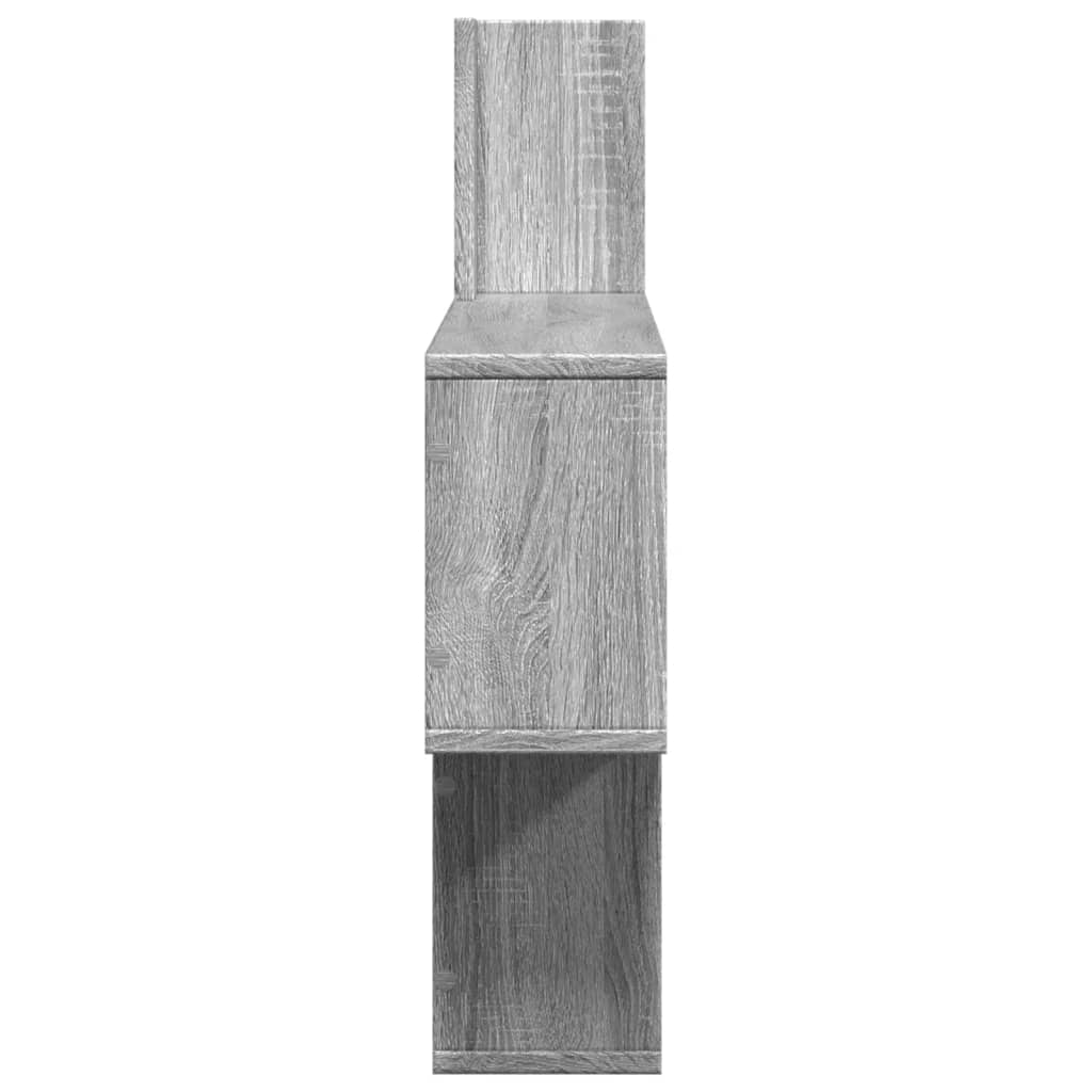 Wall Shelf Gray Sonoma 100x15x70 cm Particleboard