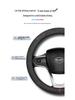 Breathable Non-slip Leather Steering Wheel Cover for 2023-2025 BYD Frigate 07 - No Sewing Required