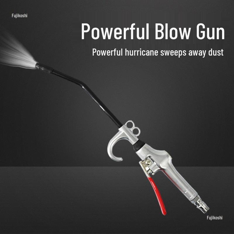 High-Pressure Pneumatic Dust Removal Gun with Extended Nozzle for Air Compressor