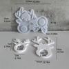 Reindeer Pendant Mould with Hole for Making Christmas Tree Decoration J0MC