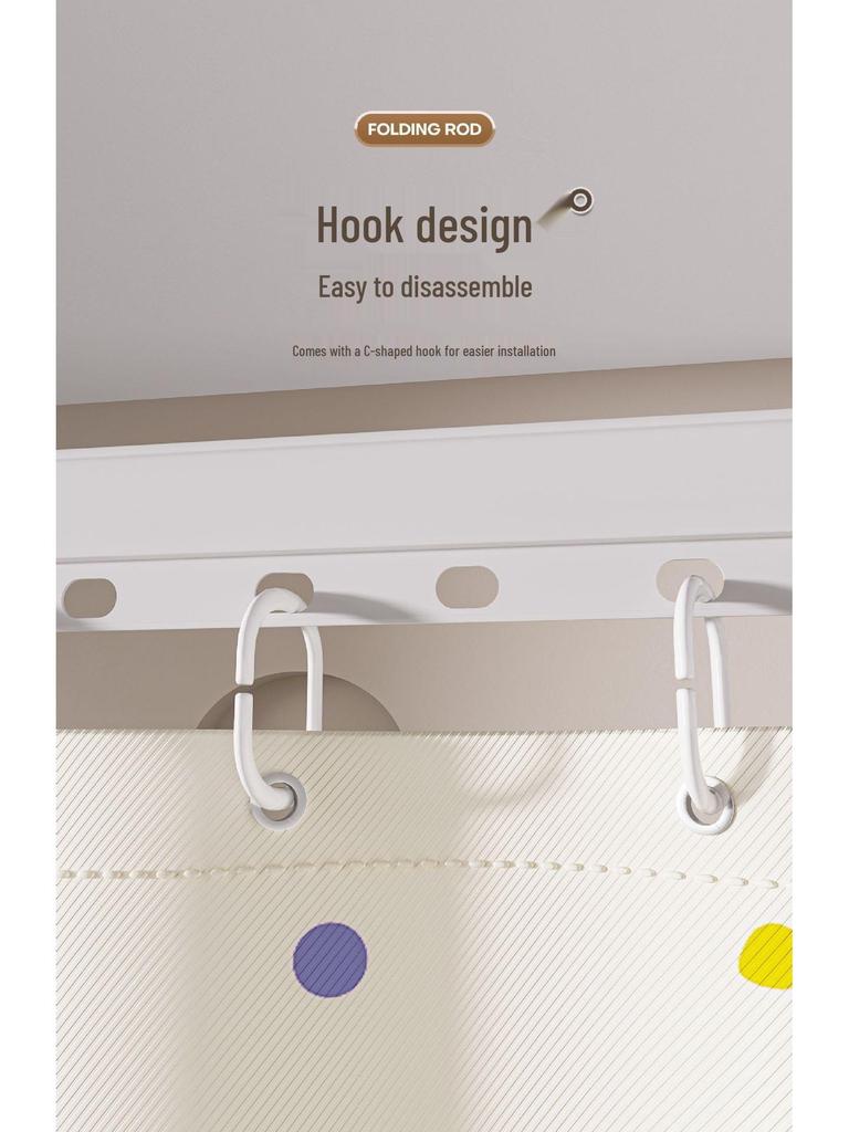 Faltbarer einziehbarer wandmontierbarer Wäschetronständer für den Balkon