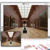 Diamond Embroidery Louvre Museum 5D DIY Diamond Painting Cross Stitch Rhinestone