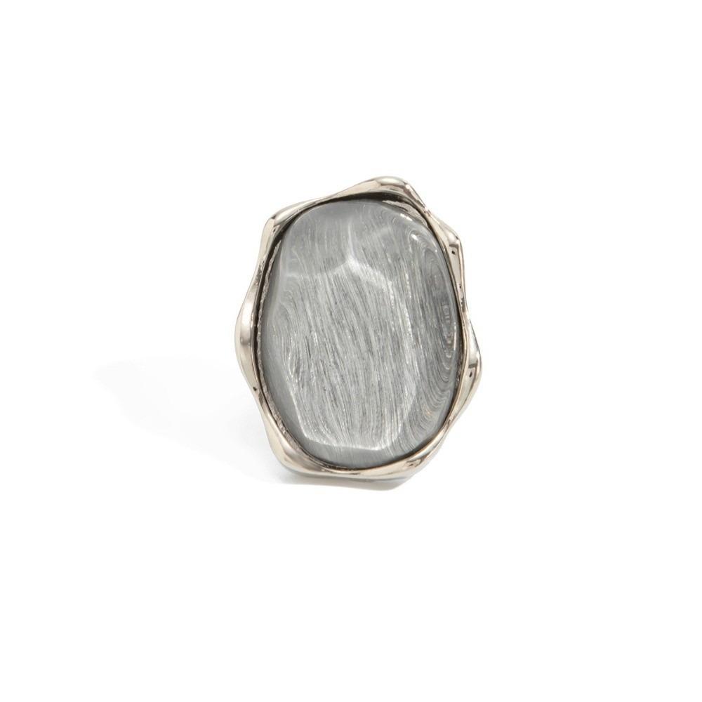 Zinc Zinc Zinc Alloy Water Ripple Ring Adjustable Cat Eye Ring Trendy Gemstone Resin Ring Gift