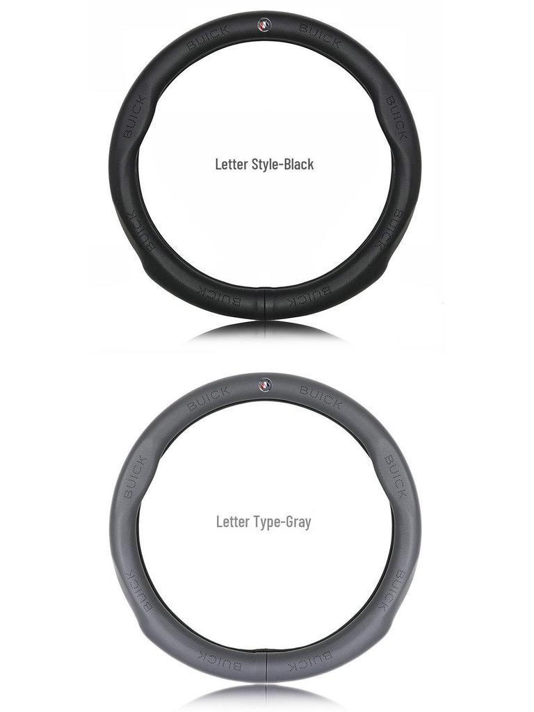Leather Steering Wheel Cover for Buick: Compatible with Excelle, Regal, Encore, LaCrosse, Verano, GL8