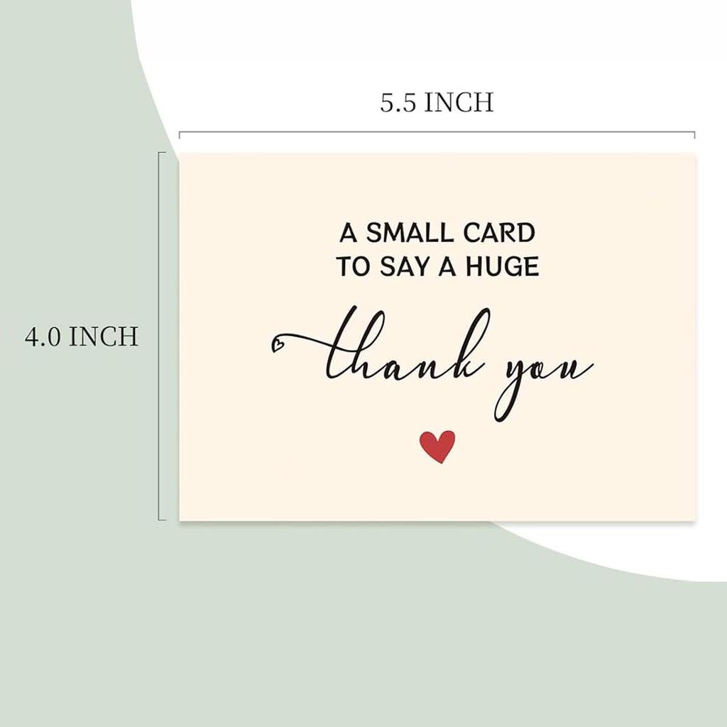Thank You Stickers and Greeting Card Set for Holidays and Special Occasions