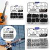 Guitar Springs Assortment Set, 9 Types Repair Fasteners Assortment, Guitar Screw Kit for Electric Guitar Bridge