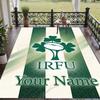 Custom Text Printed Rug Ireland Rugby Non Slip Floor Carpet For Home Room Decor