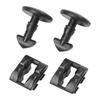 REAR Turn Lock Clips 2pcs BUMPER For LAND ROVER DISCOVERY 3 4