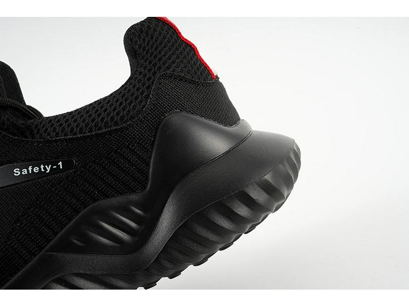 Men's Fly-knit Breathable Lightweight Work Shoes - Wear-resistant, Anti-smash, Anti-puncture, Soft Sole Safety Protection Shoes.