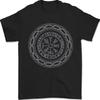 Viking Symbol Vegvisir Grey Gym Mens T-Shirt 100% Cotton