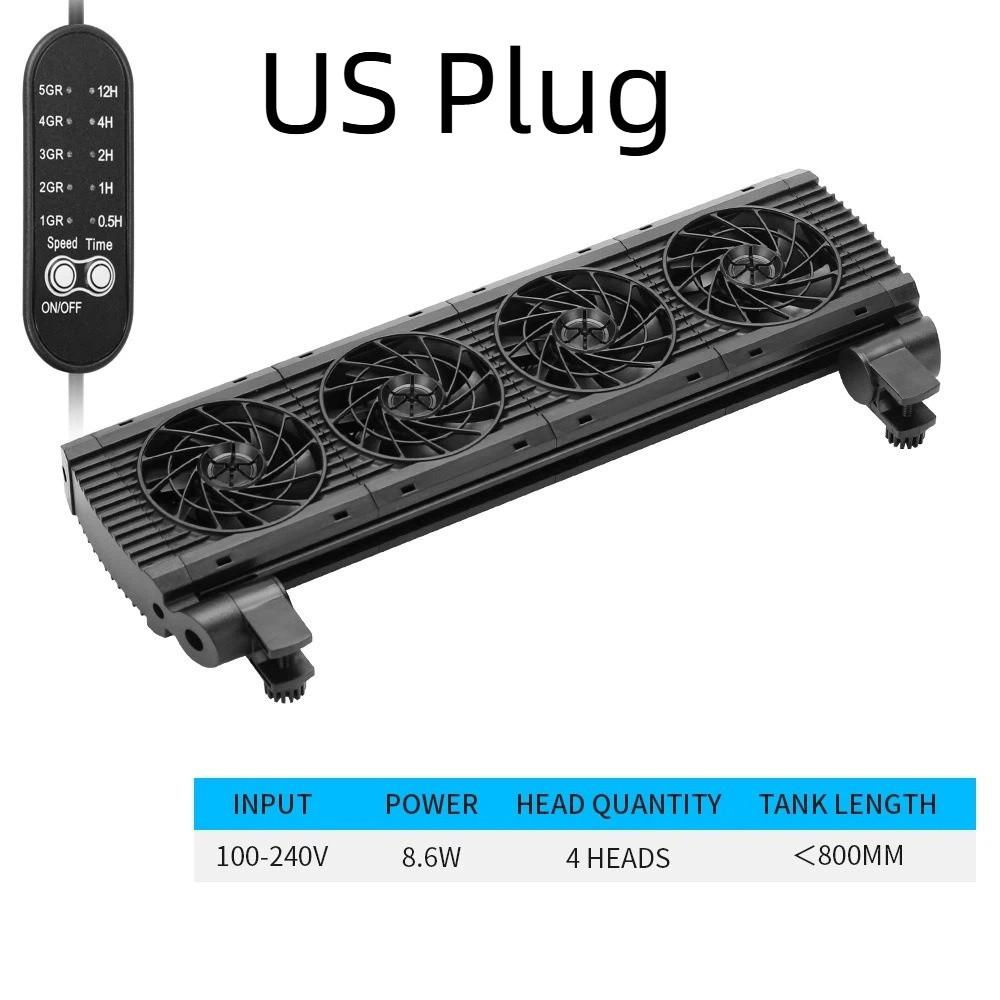 1/2/3/4/5/6 Head Aquarium Cooling Fan Variable Speed Heat Dissipation Fan Fishbowl Culture