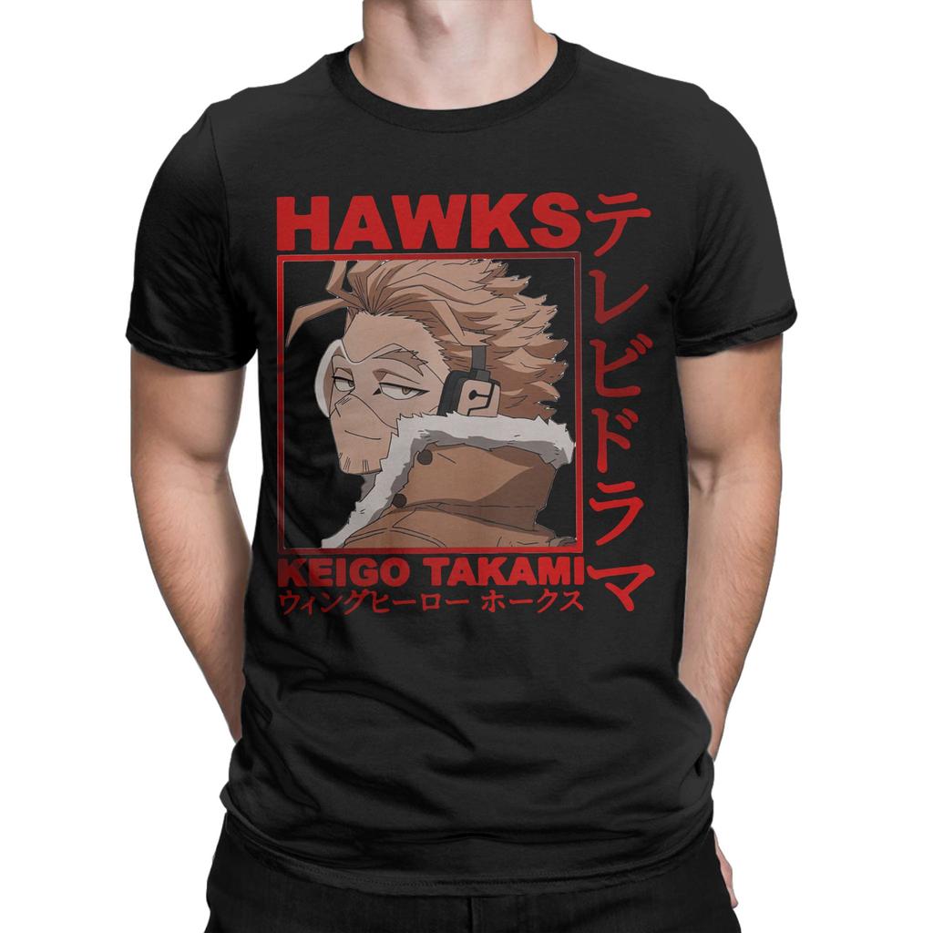Vintage Takami Keigo My Hero Academia T-Shirts for Men Round Collar Cotton T Shirt  Short Sleeve Tee Shirt Gift Idea Clothing