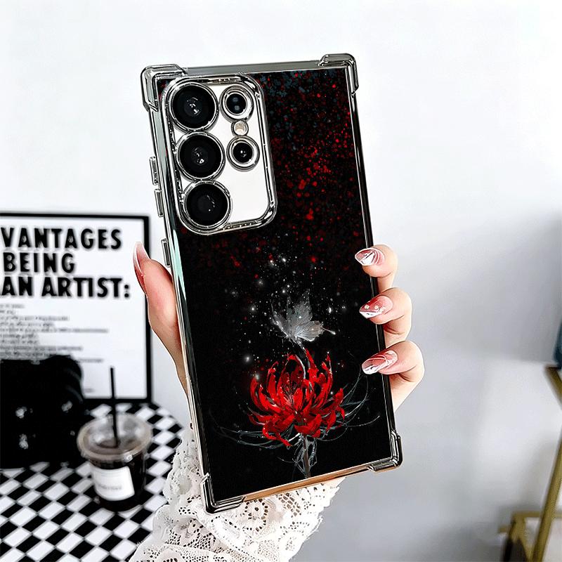 Heaven Official's Blessing Anime Plating Phone Case For Samsung Galaxy S24 S25 FE S26 Edge S23 Ultra S22 S21 Plus S20 Anti-Fall