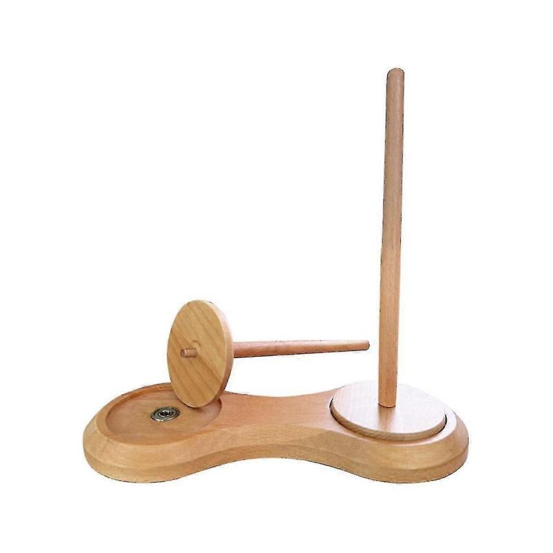 Double Wooden Yarn Skein Holder For Crocheting, Yarn Holder For Knitting Yarn Spindle Dispenser Crocheting Tool -JA