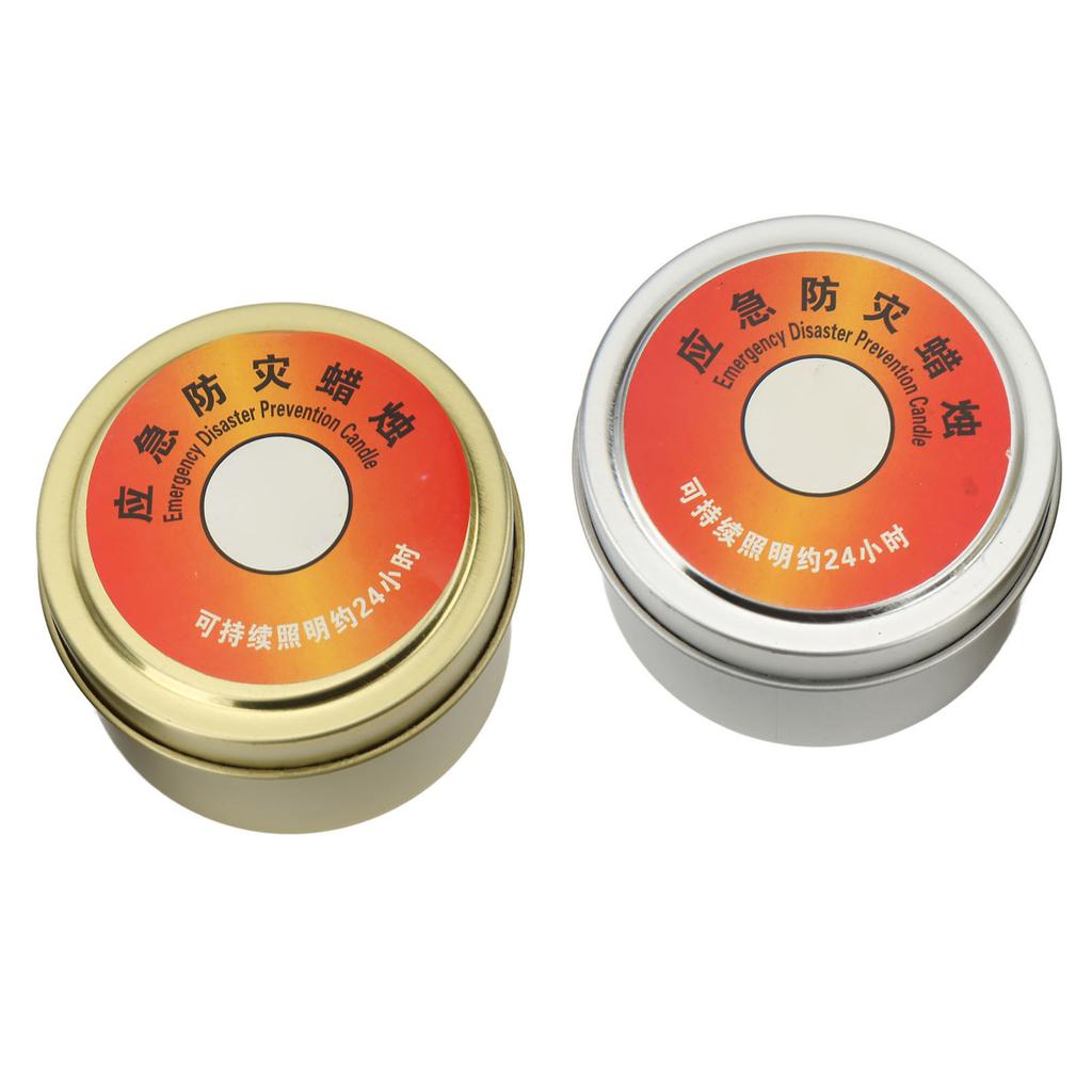 2 buc Lumânări de Supraviețuire de Urgență, Lumânări de Supraviețuire Impermeabile cu Parafină, Neparfumate, pentru Acasă și Exterior