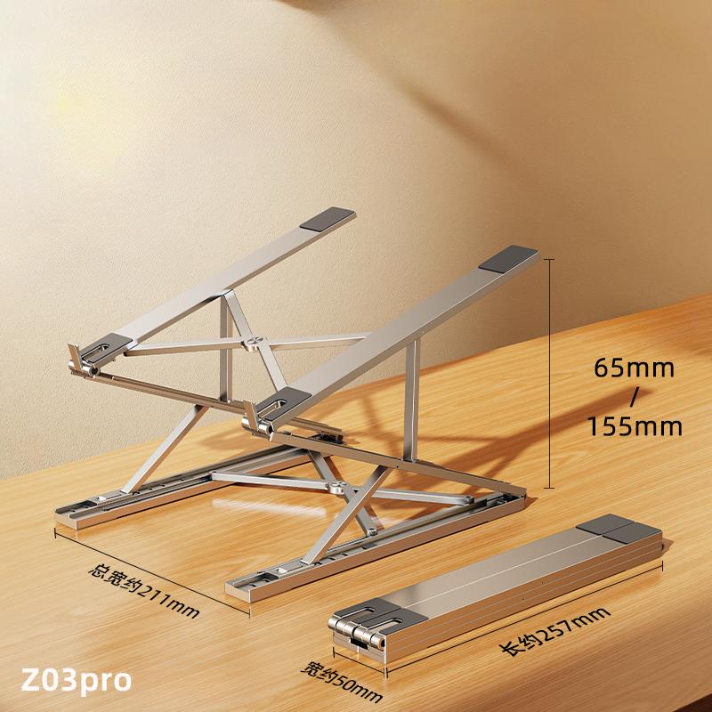 Oatsbasf Aluminum Laptop Stand Foldable Computer Stand Angle Adjustable Cooling Stand Pad Tablet Holder Bracket for Macbook