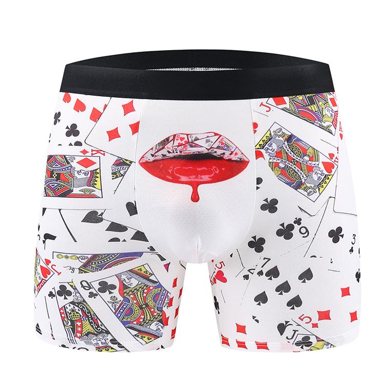 

New funny color-blocked men s underwear Soft and comfortable boxer underwear 2xl