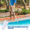 White Pool Pole Replacement Cam Lock Pool Rod Accessories Connector Joint Pool Pole Connector