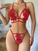 Sexy Leopard Lingerie Brief Set Lace See Through Anal Underwear Women Honeymoon Exotic Sets Push Up Bra Onlyfans Erotic Outfit