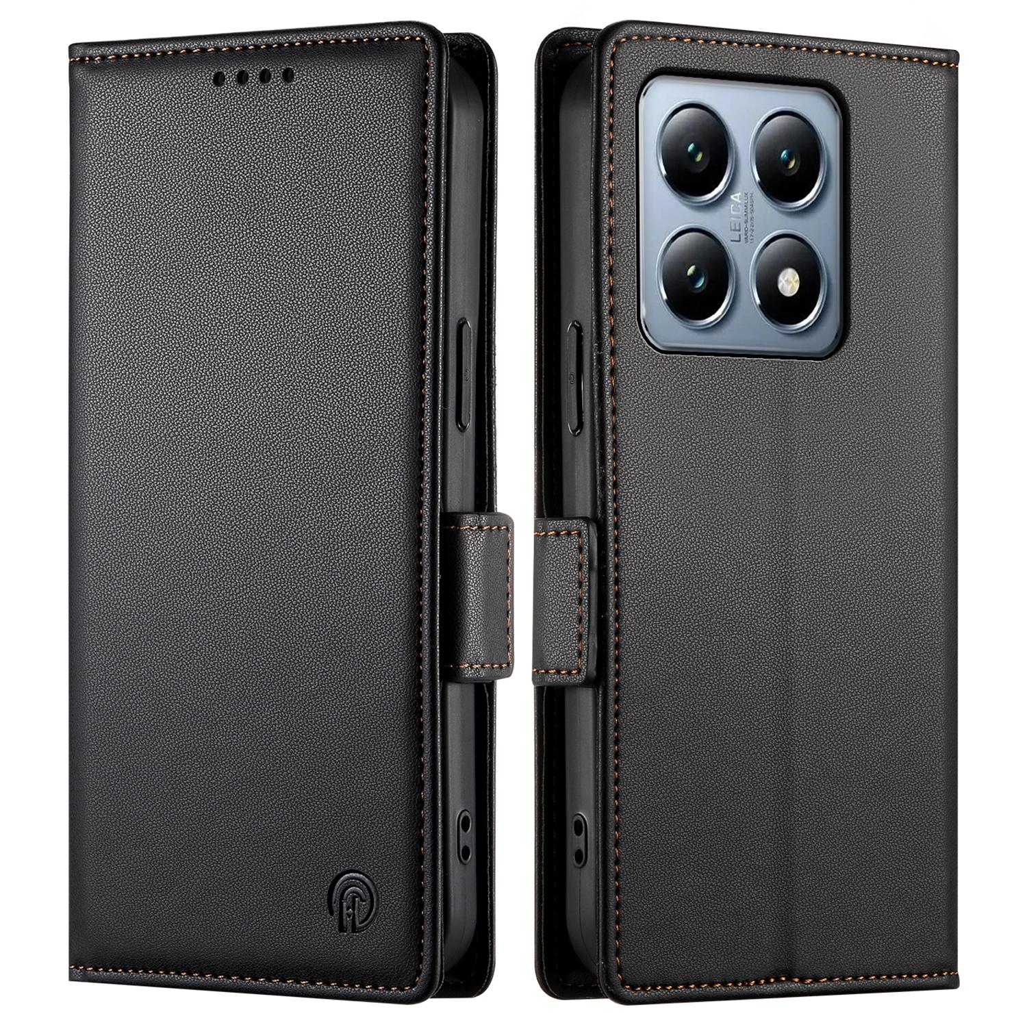 DF-010 Чехол-подставка для Xiaomi 14T Pro, кошелек из ПУ кожи, чехол для телефона A