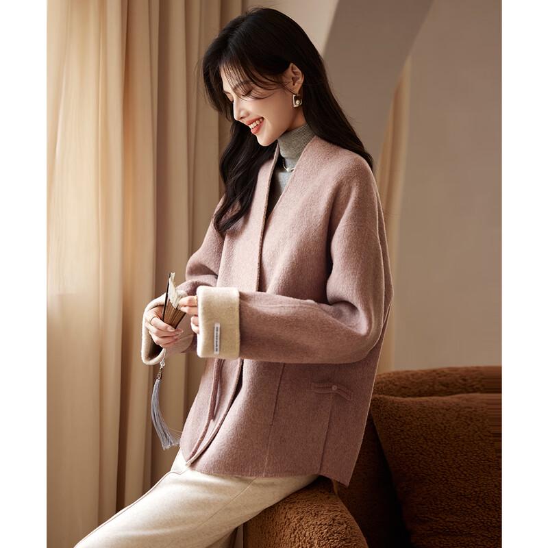 Women's Short Double-sided Wool Blend Coat